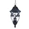 Homeroots 25 x 11.75 x 11.75 in. Capri 3-Light Black Coral Hanging Light 397983 - alternate 1